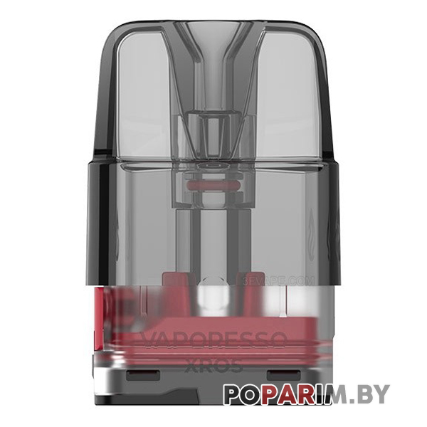Прозрачный оригинальный сменный картридж Vaporesso XROS объемом 3 мл со встроенным испарителем на сетке для под систем Иксрос