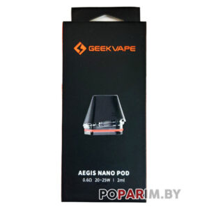 Оригинальный сменный картридж Geek Vape Aegis Nano pod версии V2 сопротивлением 0.6 Ом на сетке