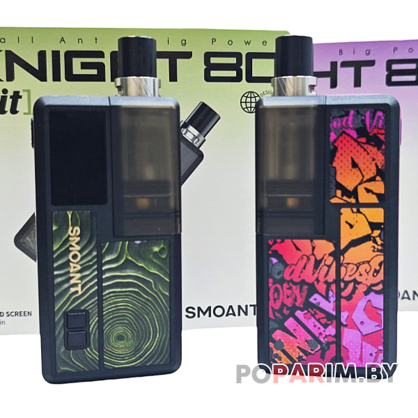 Оригинальный стартовый набор Smoant Knight 80 Pod Mod Kit с монохромным OLED дисплеем и верхним обдувом